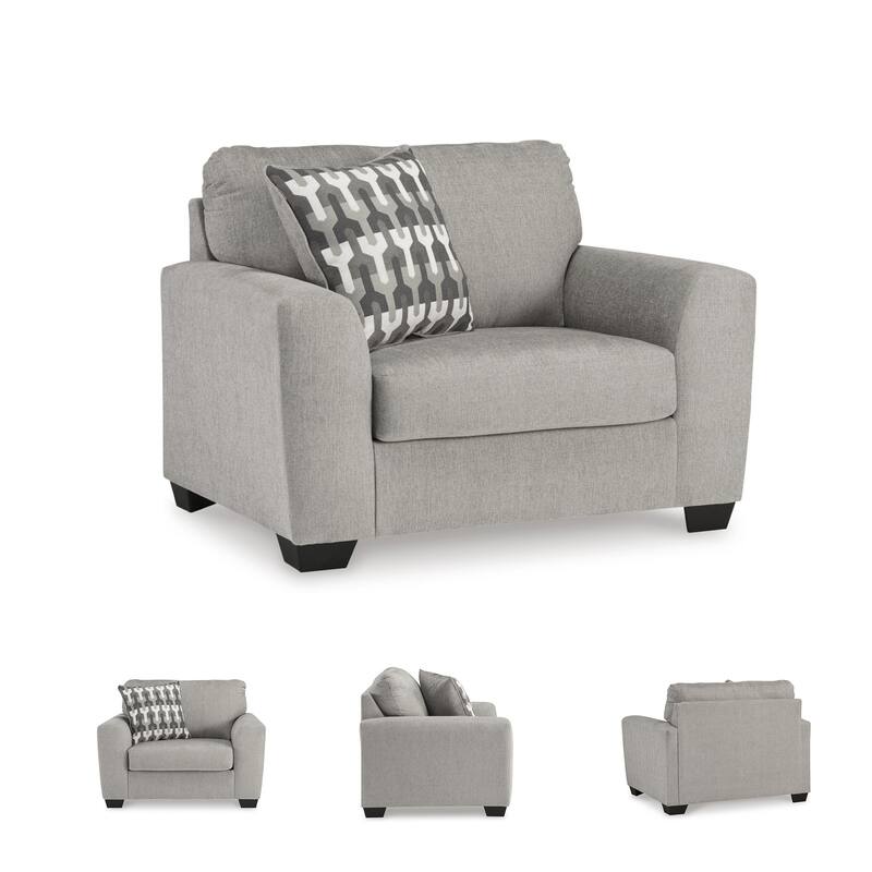 Signature Design by Ashley Avenal Park Gray Oversized Chair - 52"W x 40"D x 40"H