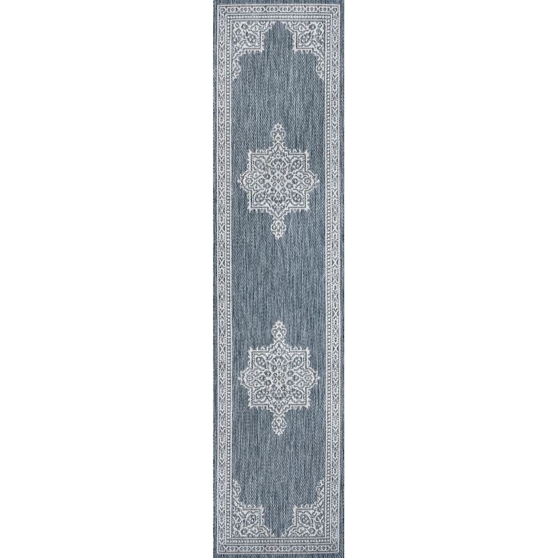 JONATHAN Y Casual Medallion Indoor/Outdoor Area Rug