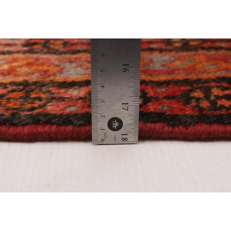 Andelz Navy, Red Rug 3'3" x 12'10" - 3'3 x 12'10