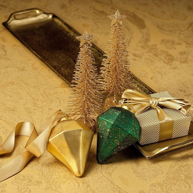 Diamond Shape Hanging Ornaments, Set of 6