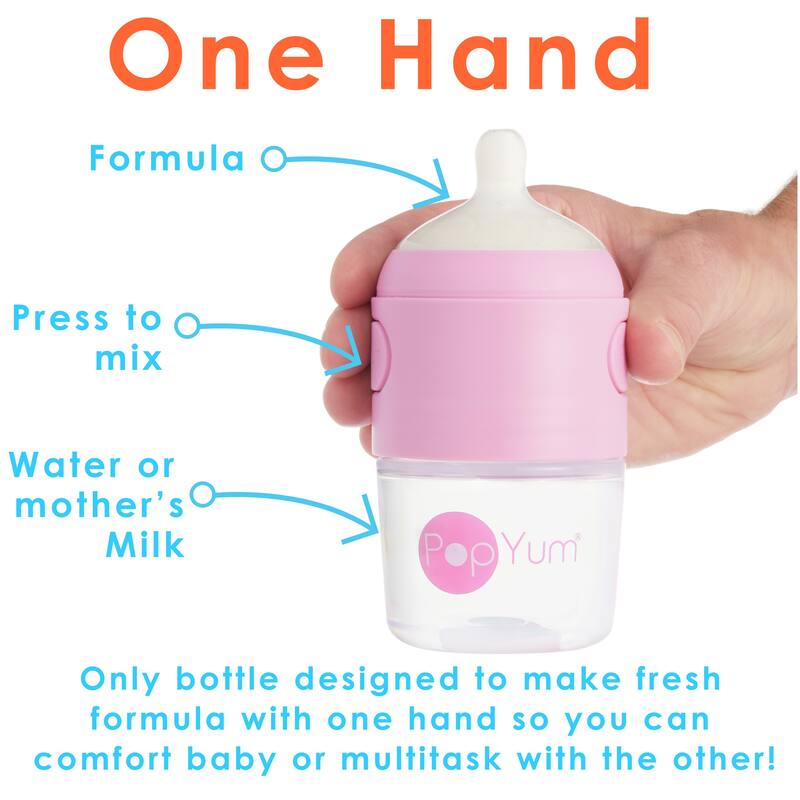 PopYum 5 oz Anti-Colic Formula Making Baby Bottle