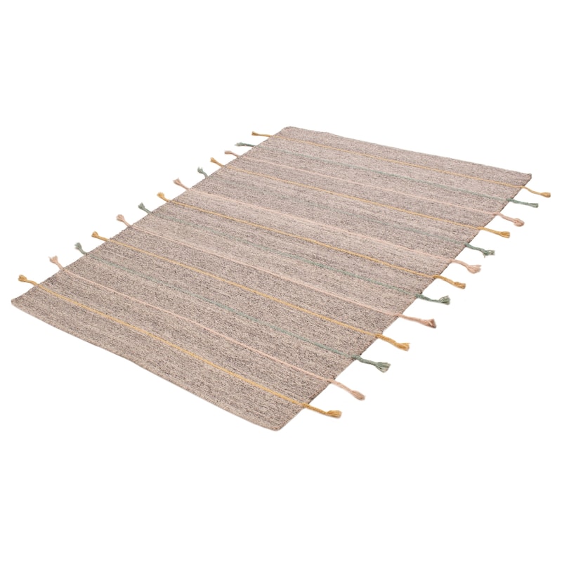Marrakech Grey Kilim 5'4" x 7'6" - 5'4 x 7'6