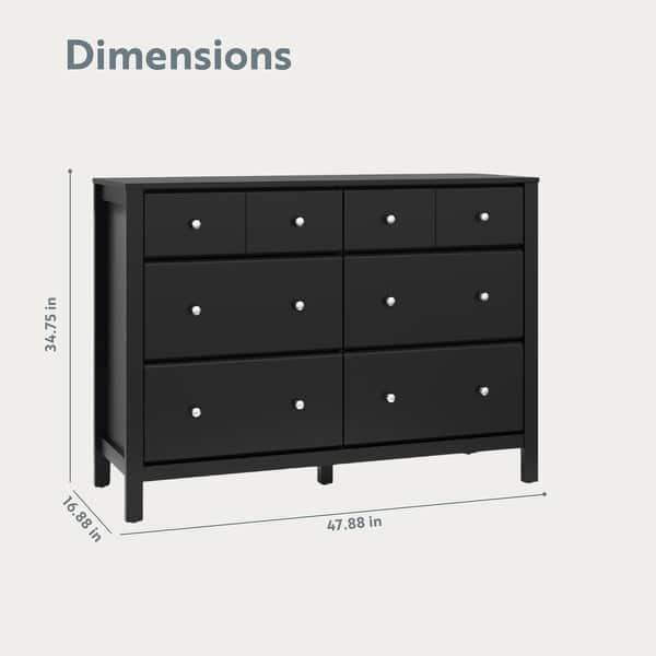dimension image slide 0 of 3, Storkcraft Horizon 6 Drawer Dresser - GREENGUARD Gold Certified, Interlocking Drawer System
