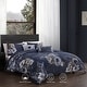 preview thumbnail 10 of 10, Bebejan Forget Me Not 100% Cotton Sateen 5-Piece Reversible Comforter Set
