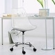 preview thumbnail 46 of 62, Acrylic Swivel adjustable height Armless Home office Rolling Chair