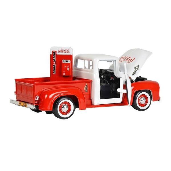 Shop Motorcity Classics 1955 Ford F 100 Truck Coca Cola Die Cast Model 1 24 Scale Red On Sale Overstock 31939979