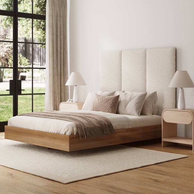 Marissa Boucle Wall Mounted Upholstered Headboard