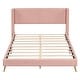 preview thumbnail 14 of 25, Queen Size Corduroy Platform Bed with Metal Legs,No Box Spring Needed