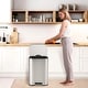 preview thumbnail 6 of 48, Fingerprint-Proof Commercial Trash Can, Stainless Steel, Soft-Close Lid, Foot Pedal, Indoor Recycling,for Kitchen/Office