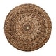 preview thumbnail 6 of 13, Hand-Woven Natural Abaca Wood Round Coffee Table Ottoman by East at Main