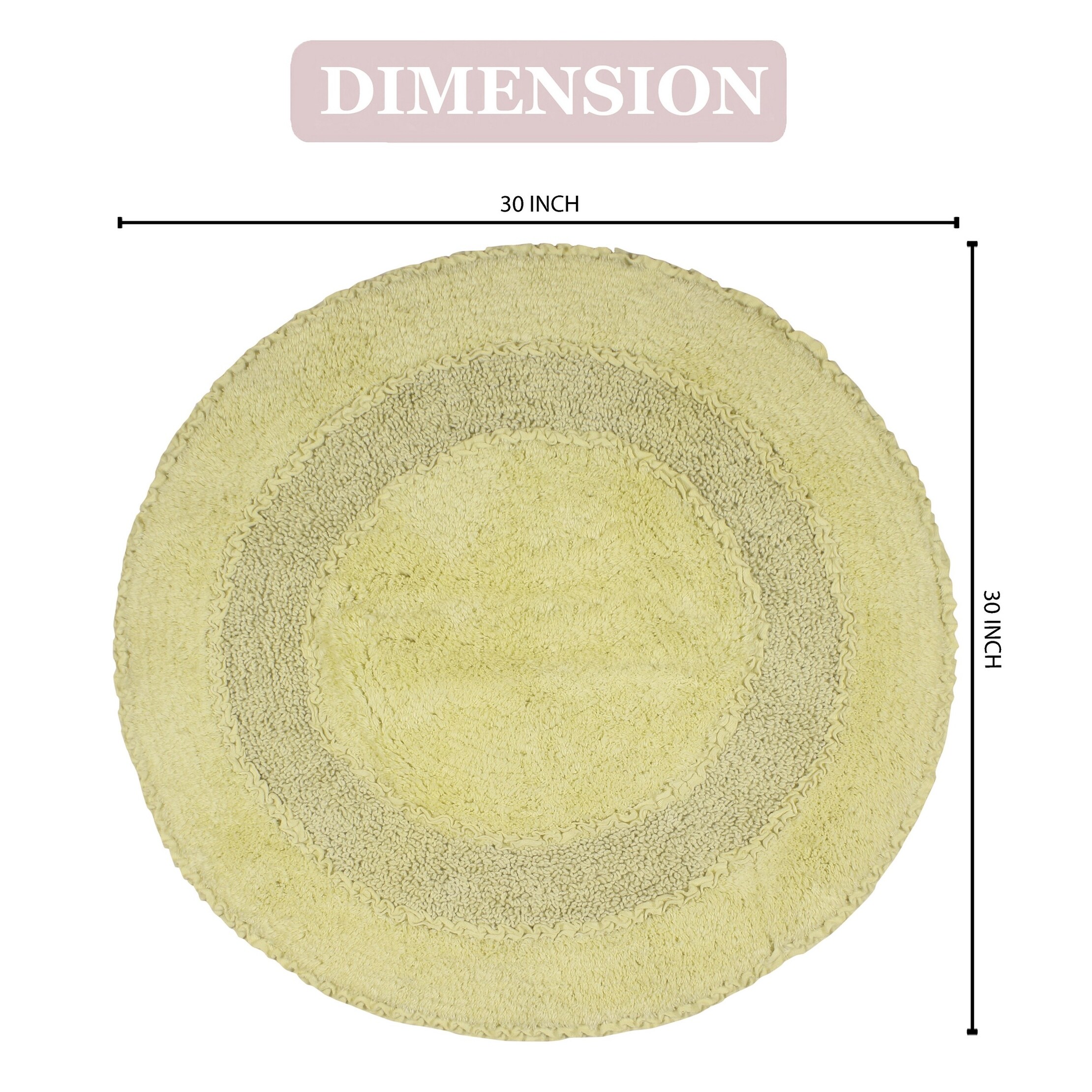 Soft Cotton Radiant Collection Bathroom Rug Absorbs Water Fast-image