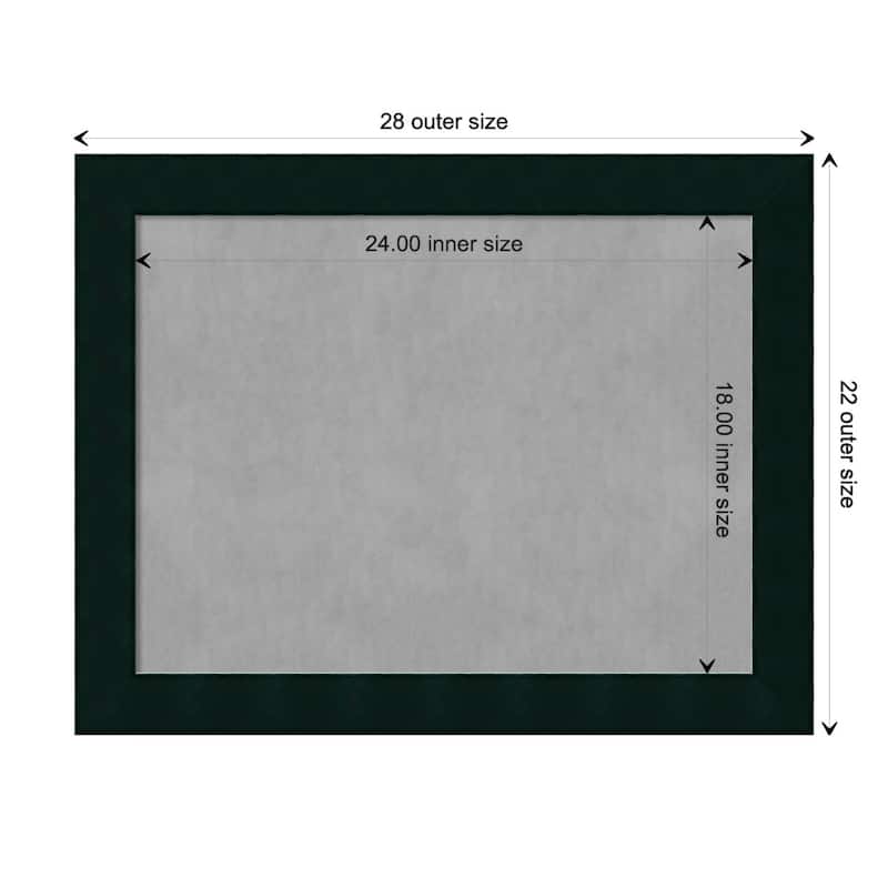 Amanti Art Tribeca Black Framed Magnetic Board - Board Size 24x18
