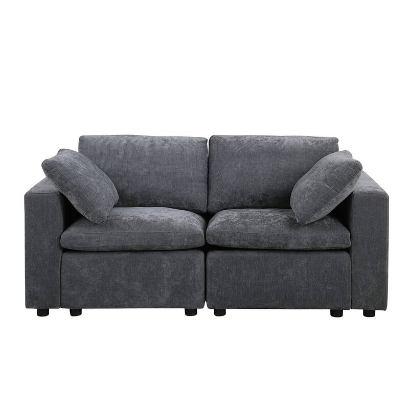 Modular Sectional Sofa, Convertible U Shaped Sofa Couch, Modular Sectionals with Ottomans