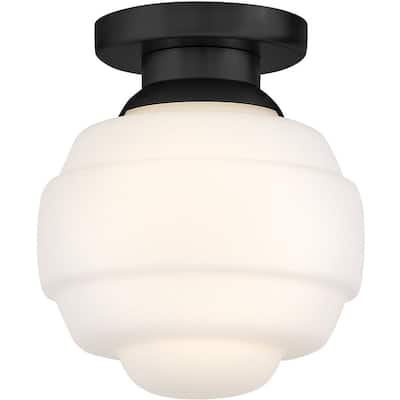 Lark 84321 Penny 9" Wide Semi-Flush Globe Ceiling Fixture