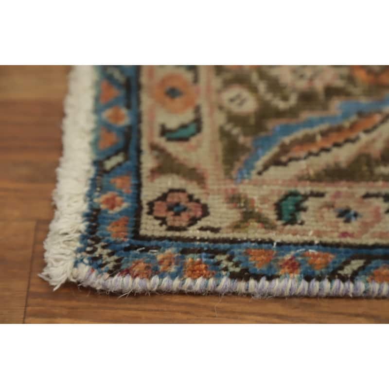 Hand Knotted Oriental 100% Wool Carpet Traditional Floral Purples Tabriz Area Rug - 6' 4'' X 4' 7''