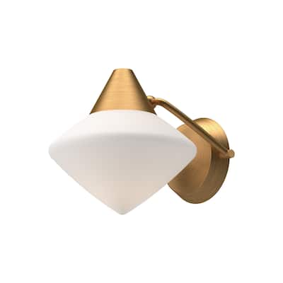 Alora Lighting WV537508OP Nora 8" Tall Wall Sconce with Opal Glass