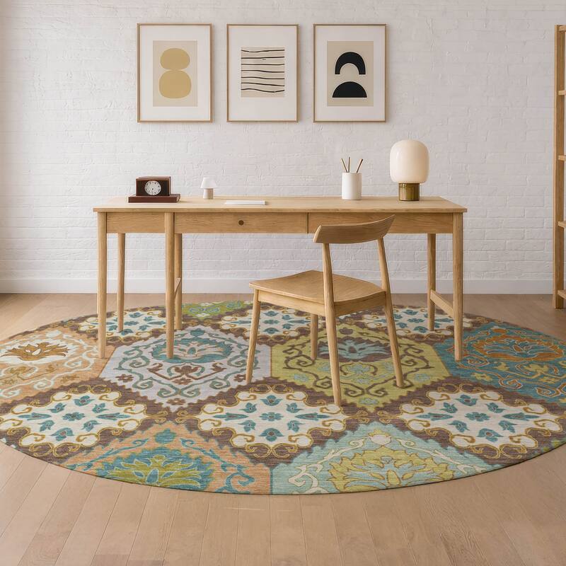 Machine Washable Indoor/ Outdoor Global Bayfield Chantille Rug