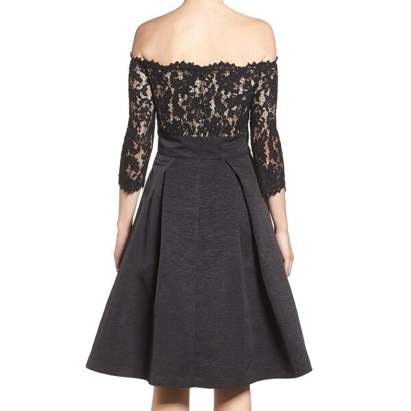 eliza j lace a line dress