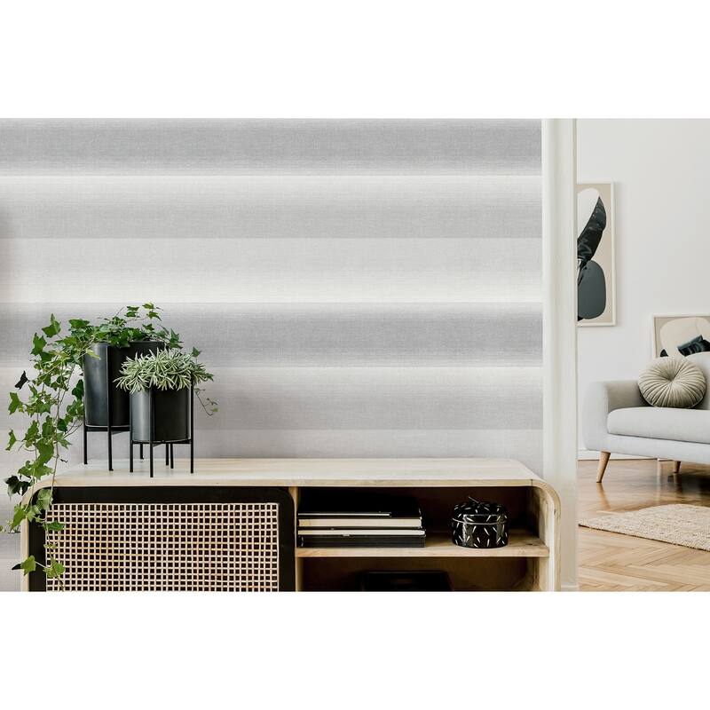 Fine Decor Kirby Charcoal Stripe Wallpaper