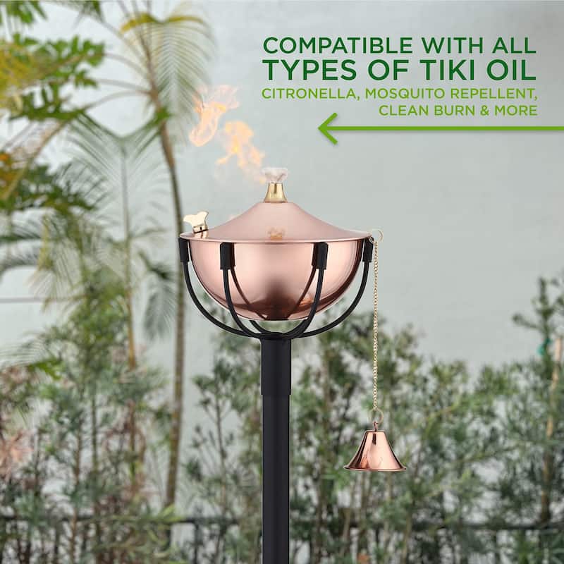 Maui Tiki Style Torch with 54" Pole