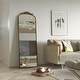 preview thumbnail 1 of 14, Arched Vintage Mirror Baroque Style Wall Bathroom Mirror 65"x22" - Antique Gold