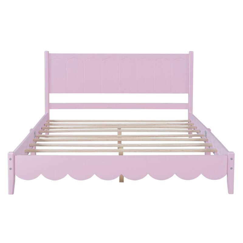 Queen Size Wood Platform Bed Frame