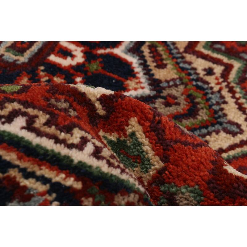 ECARPETGALLERY Hand-knotted Serapi Heritage Dark Copper Wool Rug - 2'11 x 11'8