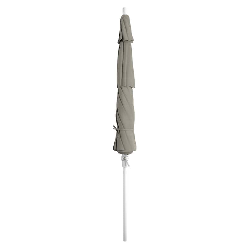 Perry 11ft Round Crank Lift Collar Tilt Aluminum Patio Umbrella by Havenside Home, Base Not Included
