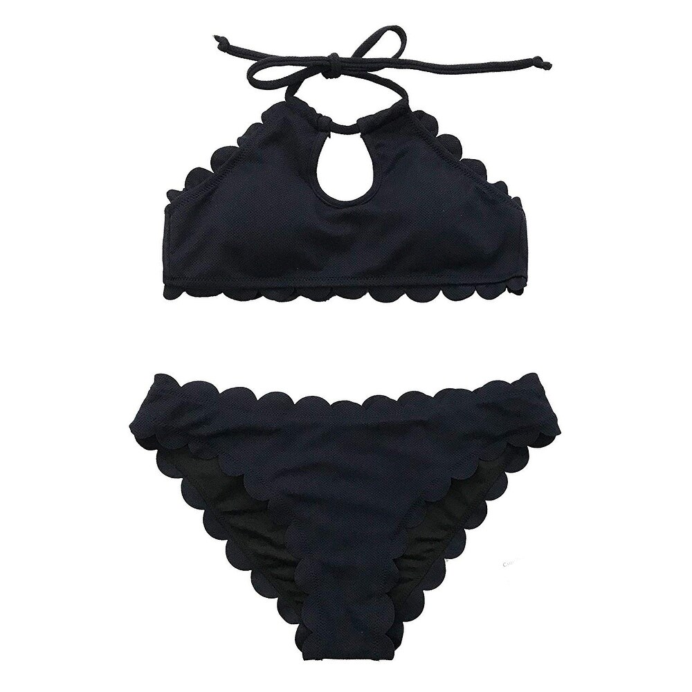cupshe navy blue bikini