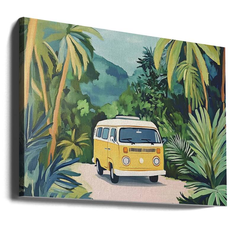 "Vintage Camper Van" Wrapped Canvas Wall Art