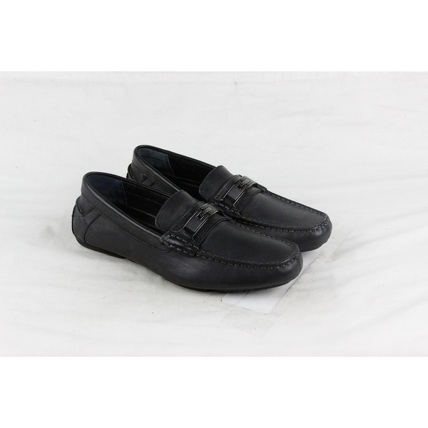 calvin klein black slip on shoes
