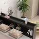 preview thumbnail 5 of 5, Full Size L-shaped Bookcases Bed with Power Outlets, USB Charging Ports,2 Drawers,Espresso