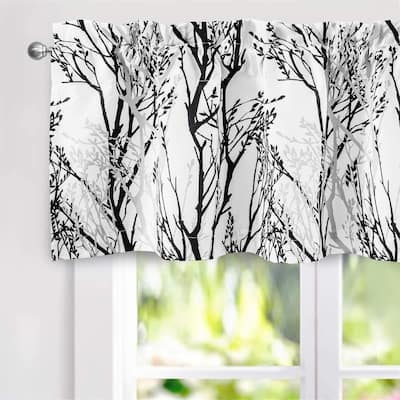 Porch & Den Pagosa Tree Branch Lined Window Valance