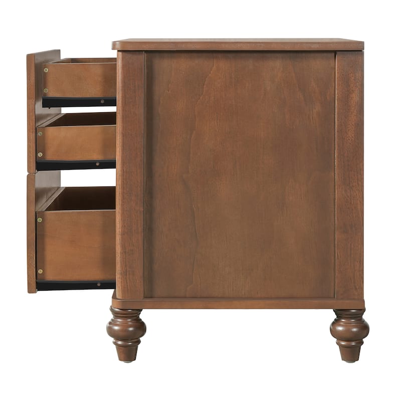 Christopher Knight Home - Silverton Modern 3-Piece Bedroom Set with Classic Grooved Panels Bed Frame & Matching Nightstands