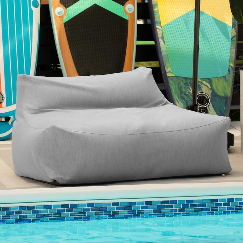 Jaxx Lavista Outdoor Bean Bag Loveseat / Modern Patio Sofa