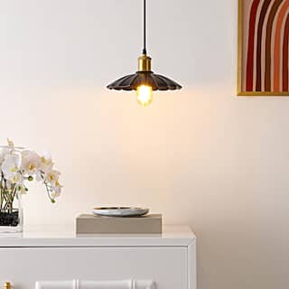 SAFAVIEH Novaire 10-inch Pendant Light - 10 in. W x 10 in. D x 9-68 in. H
