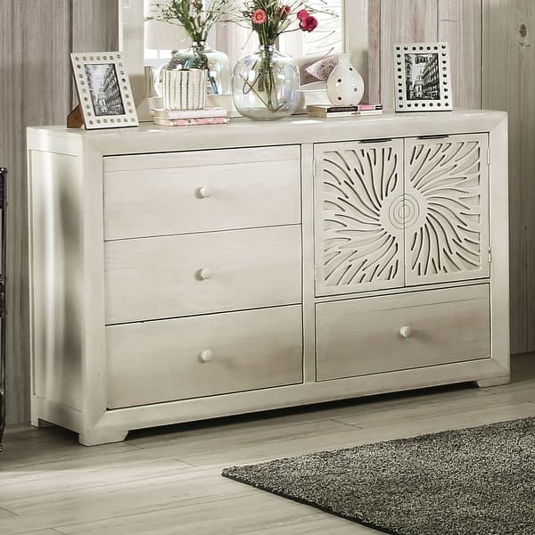 Toddlee Bohemian Ivory 56-inch Wide 4-Drawer Wood Dresser by Furniture of America - Bed Bath & Beyond - 35800405 Toddlee Bohemian Ivory 56-inch Wide 4-Drawer Wood Dresser by Furniture of America - Bed Bath & Beyond - 35800405