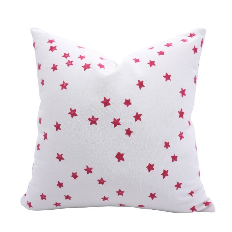 Fabdivine Home Decorative Accent Green Cotton Cushion Case, Skeleton - Pillow Covers - Star- Red, White - 12" X 20"