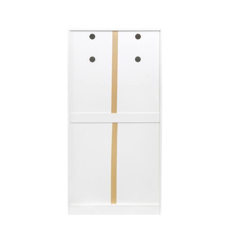 GDF Studio - Lenorr Modern 62.99" Tall Freestanding Kitchen Pantry Cabinet with Multi-Level Shelves and Storage Doors
