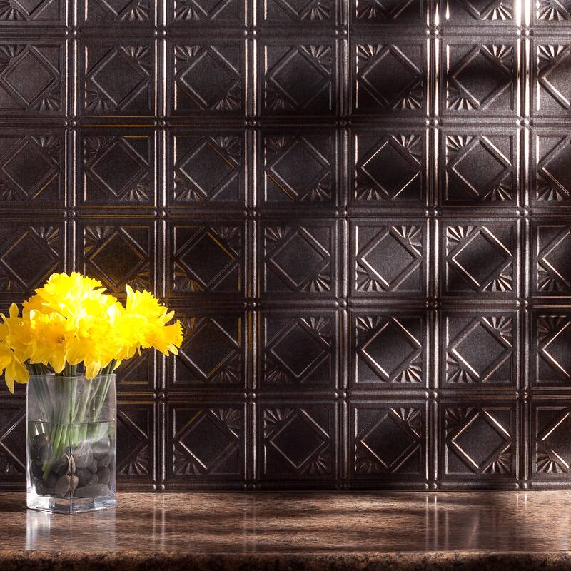 FASÄDE Traditional Style 4 Decorative Vinyl Backsplash Panel