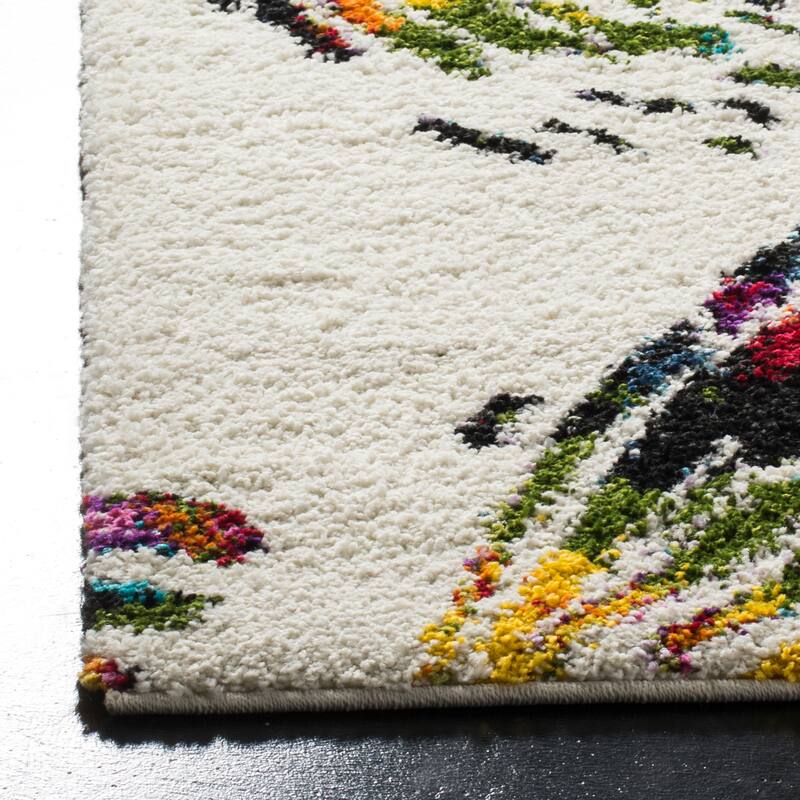 SAFAVIEH Fiesta Shag Asla Abstract Rug