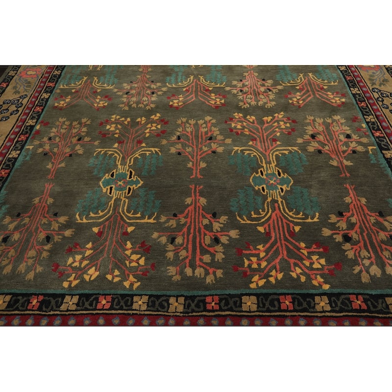 Donegal Arts & Crafts Multi Sizes Handmade Wool Oriental Area Rug Gray Green