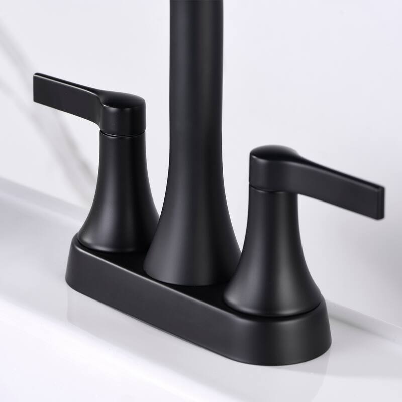 Luxier MSC11-T 4 in. Centerset 2-Handle Bathroom Faucet with Drain