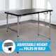 Lifetime 4-Foot Fold-In-Half Adjustable Table, Black (Light Commercial)