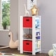 preview thumbnail 21 of 32, RiverRidge Kids Bookshelf and Toy Organizer Tower with 3 Cubbies and 6 Bookracks for Playroom, Nursery, and Reading Nook
