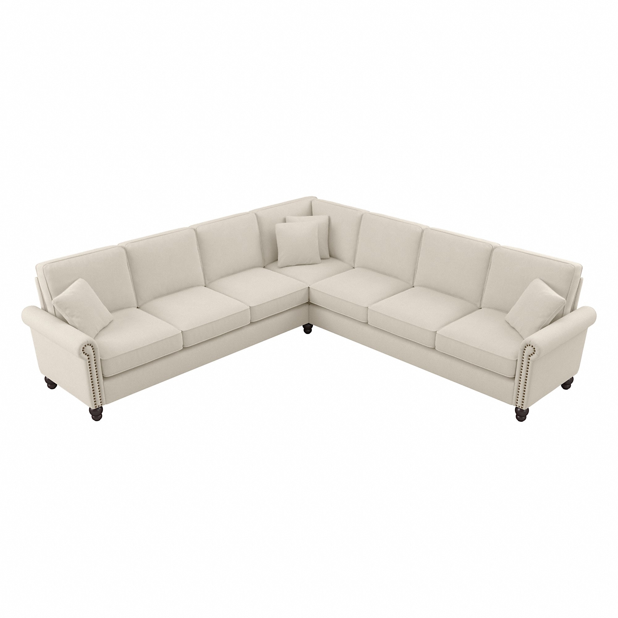 Bush Furniture Coventry 111W L Shaped Sectional Couch by