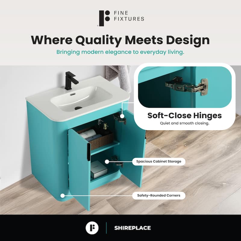 Fine Fixtures Shireplace Bathroom Vanity with Sink