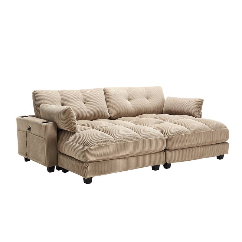Sleeper Sofa Couch Bed,Oversized Chaise Lounge Chair Cozy Cloud Couch