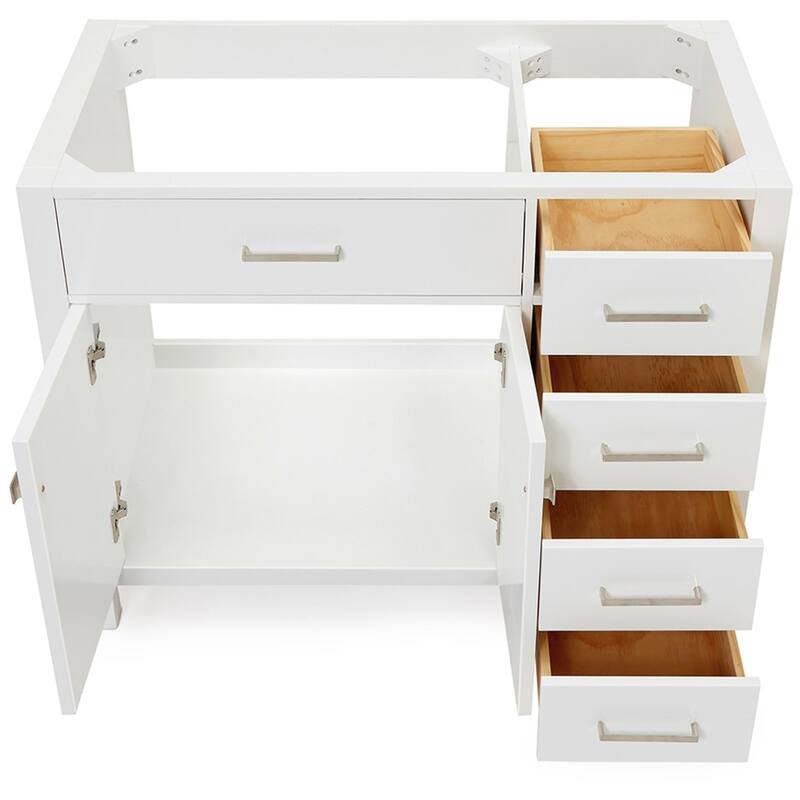 Ariel H042S-L-BC Bristol 42" Single Free Standing Left Offset Vanity