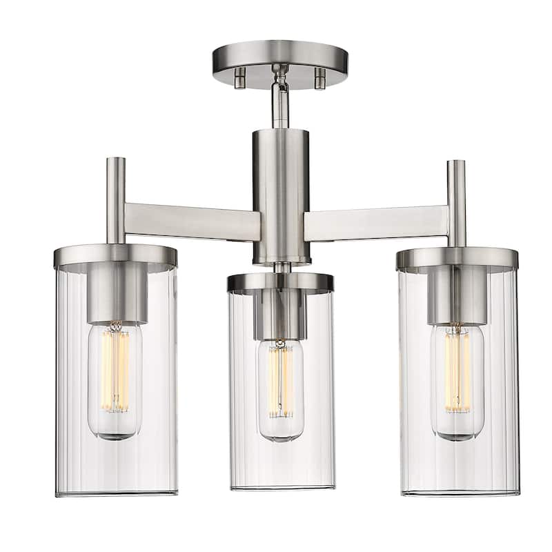 Copper Grove DeBruy 3-light Transitional Semi-flush Light Fixture